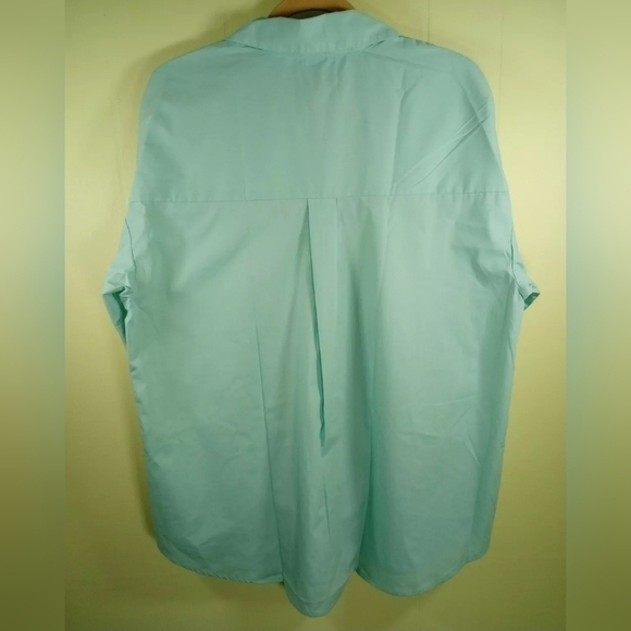 Abercrombie and Fitch Shirt Womens Medium Blue Long Sleeve Oversized Causal NWT - Picture 9 of 13